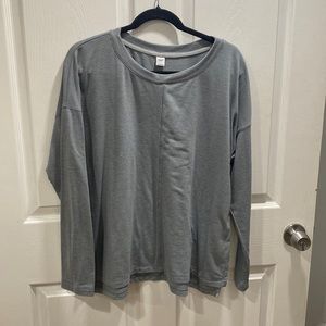 Old Navy Active Gray Long Sleeve Shirt